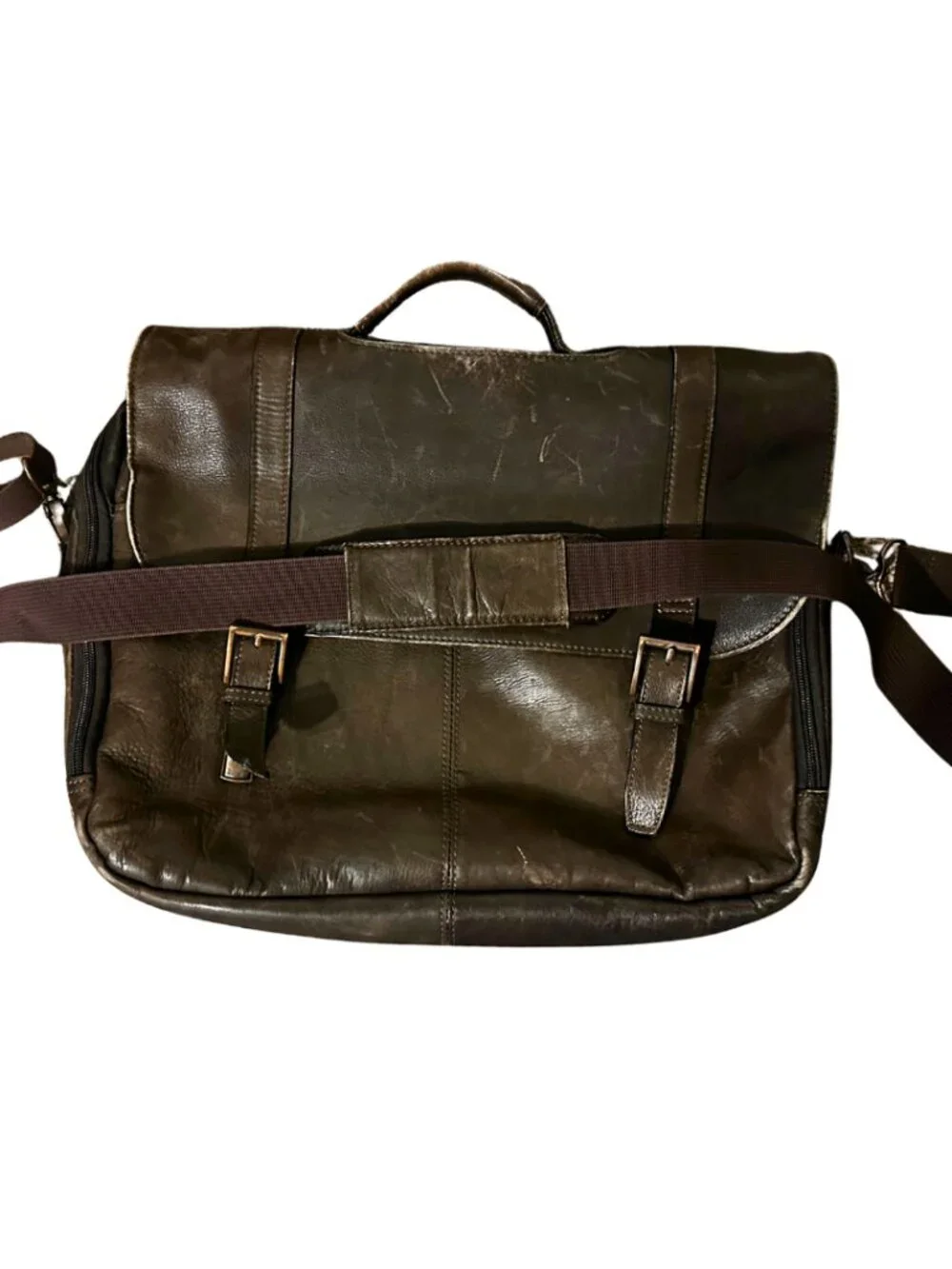 Wilsons Leather Brown Genuine Leather Laptop Messenger Bag